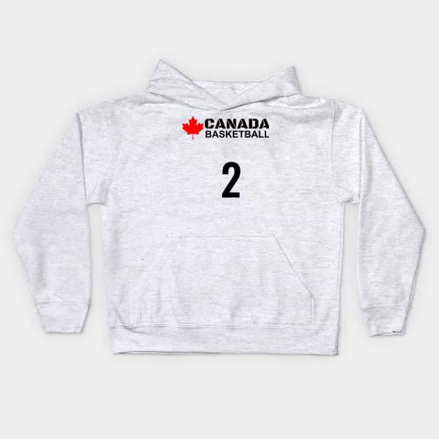 Canada Basketball Design 2 T-Shirt Gift Idea Kids Hoodie by werdanepo
